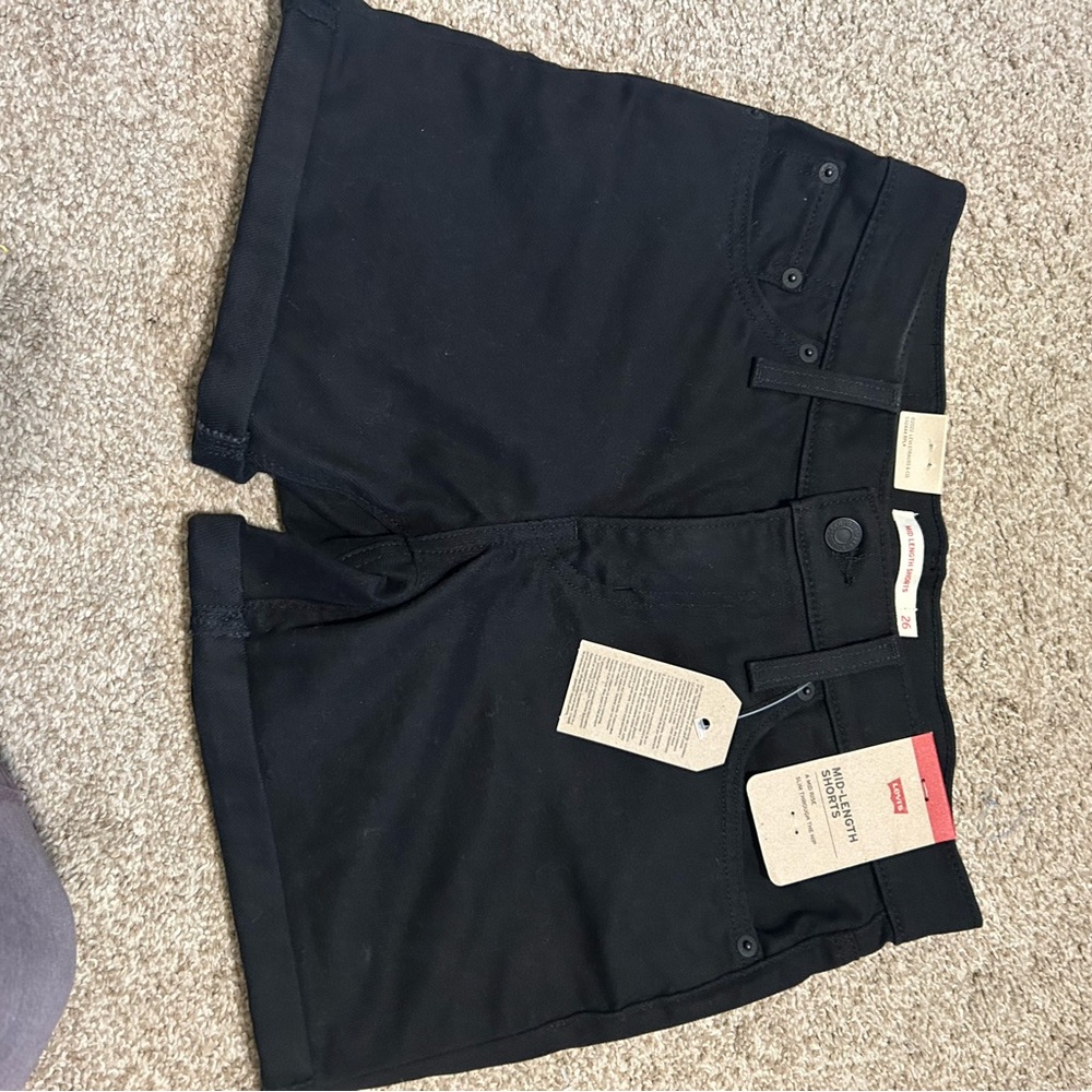 Levi's Women's Classic Black Jean Shorts